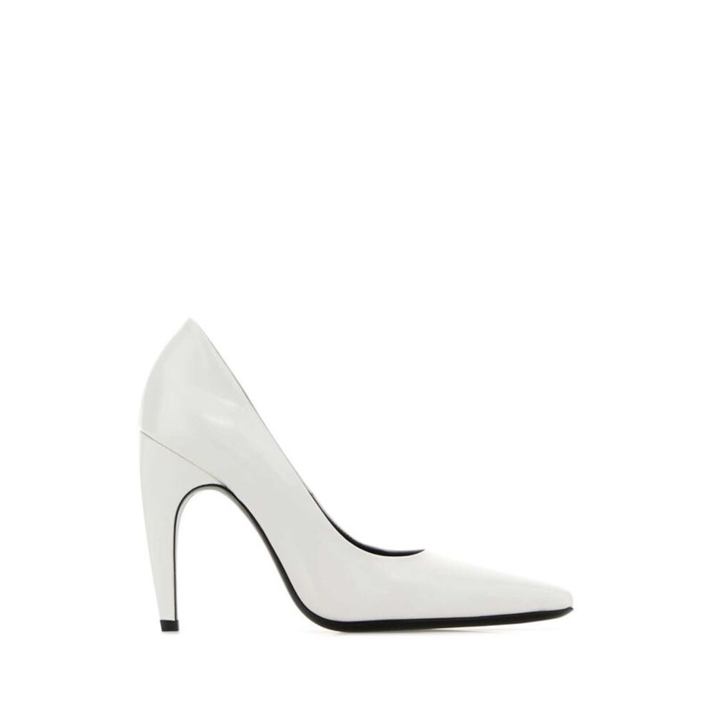 Jude Women White Leather Fame Pumps